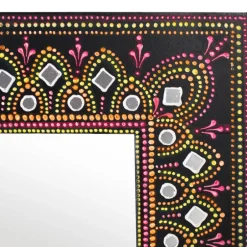 Wohnen Design Spiegel mit handbemaltem Rahmen - Noro