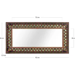 Wohnen Design Spiegel mit handbemaltem Rahmen - Noro