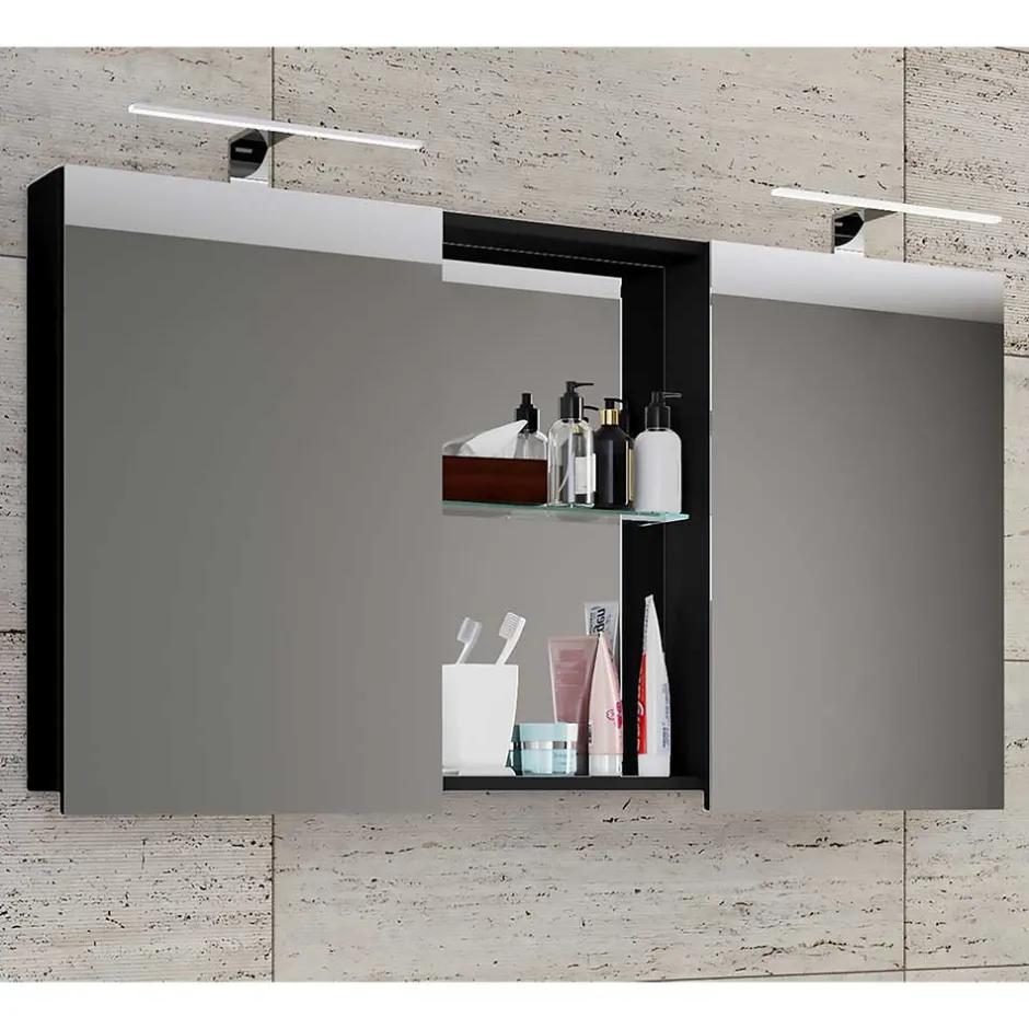 Design Spiegelschrank mit 112cm Breite - Dorcano^Wohnen Hot