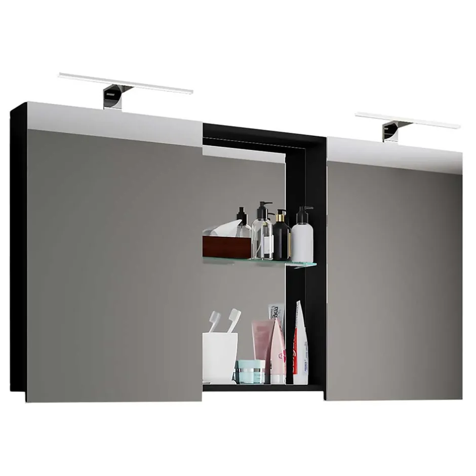 Design Spiegelschrank mit 112cm Breite - Dorcano^Wohnen Hot