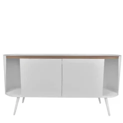 Design Stahl Sideboard in Weiß - Yunike^Wohnen Outlet