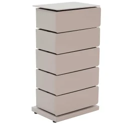 Wohnen Design Stahlkommode in Taupe - Gioja