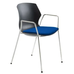 Design Stapelstuhl mit Armlehnen - Latvisa^Wohnen Best