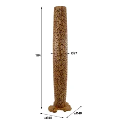 Design Stehleuchte aus Teak Massivholz - Niridena^Wohnen Sale