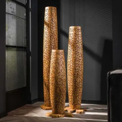 Design Stehleuchte aus Teak Massivholz - Niridena^Wohnen Sale
