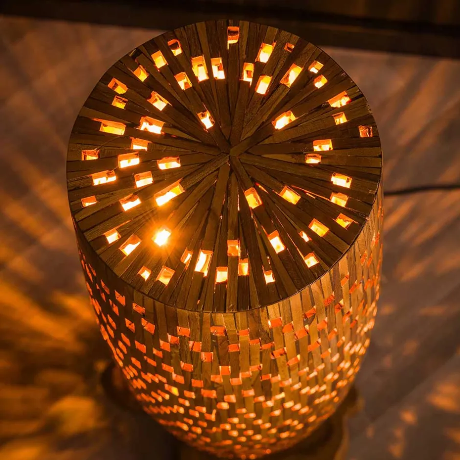 Design Stehleuchte aus Teak Massivholz - Niridena^Wohnen Sale