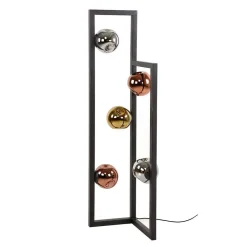 Design Stehleuchte mit fünf Glas Kugelschirmen - Ranica^Wohnen