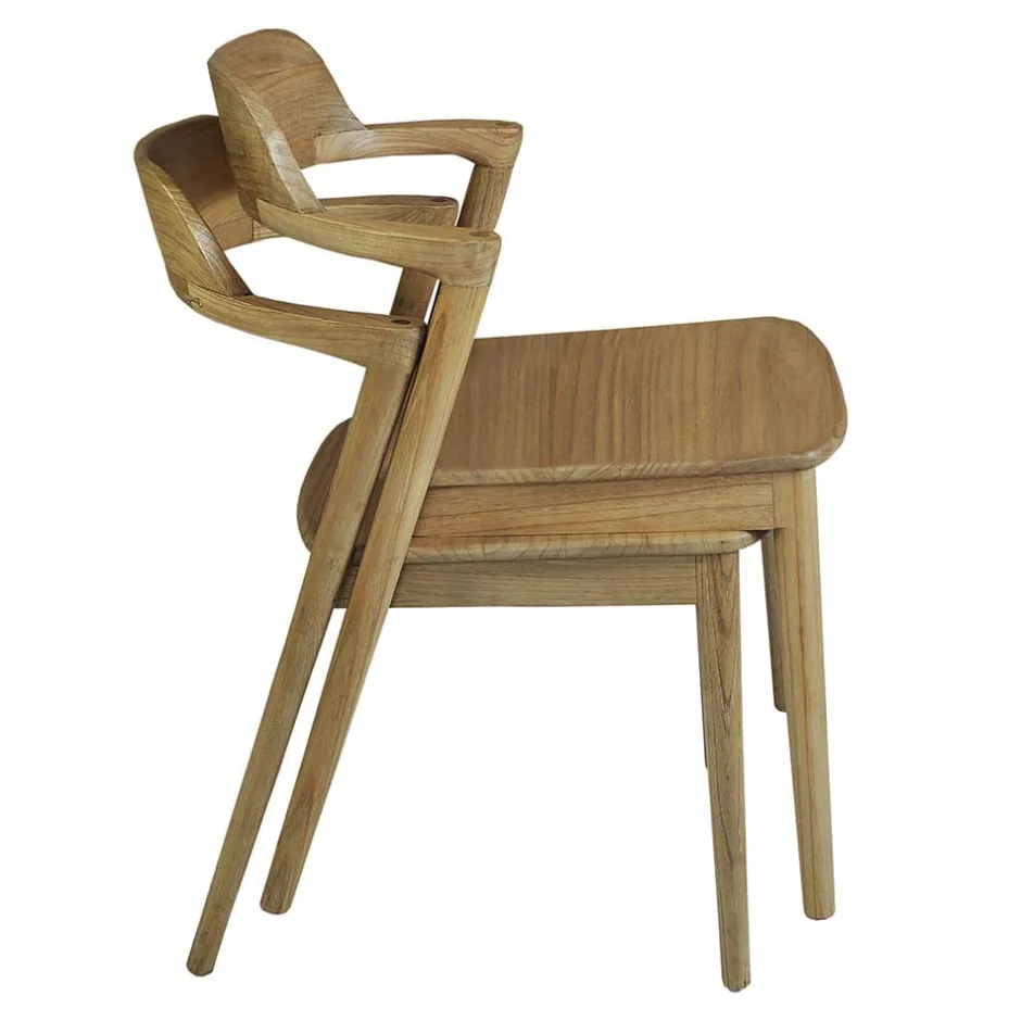 Design Stuhl aus Sungkai Holz - Bottaro^Wohnen Hot