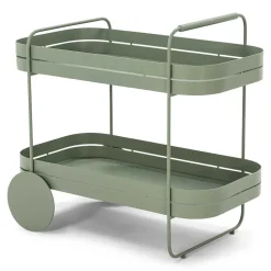 Design Teewagen in Graugrün - Ben^Wohnen Discount