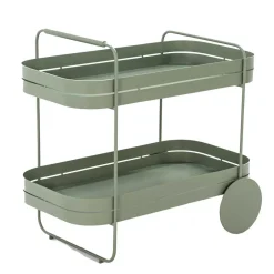 Design Teewagen in Graugrün - Ben^Wohnen Discount