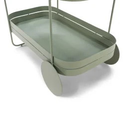 Design Teewagen in Graugrün - Ben^Wohnen Discount