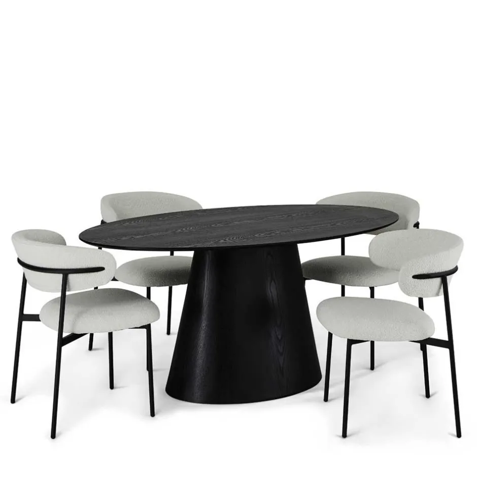 Wohnen Design Tischgruppe modern - Vuschea (fünfteilig)