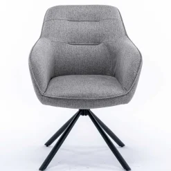 Design Tischsessel drehbar in Grau - Fiorenca (2er Set)^Wohnen Discount