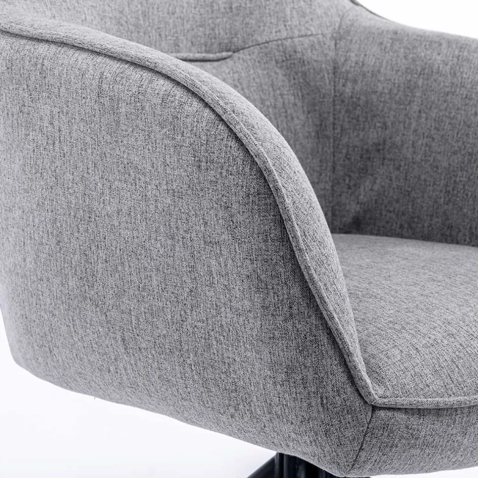 Design Tischsessel drehbar in Grau - Fiorenca (2er Set)^Wohnen Discount