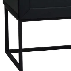 Wohnen Design Türen Kommode in Eiche Schwarz - Meciva