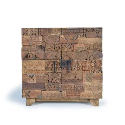 Wohnen Design Türen-Kommode aus Mangoholz rustikal - Lacid