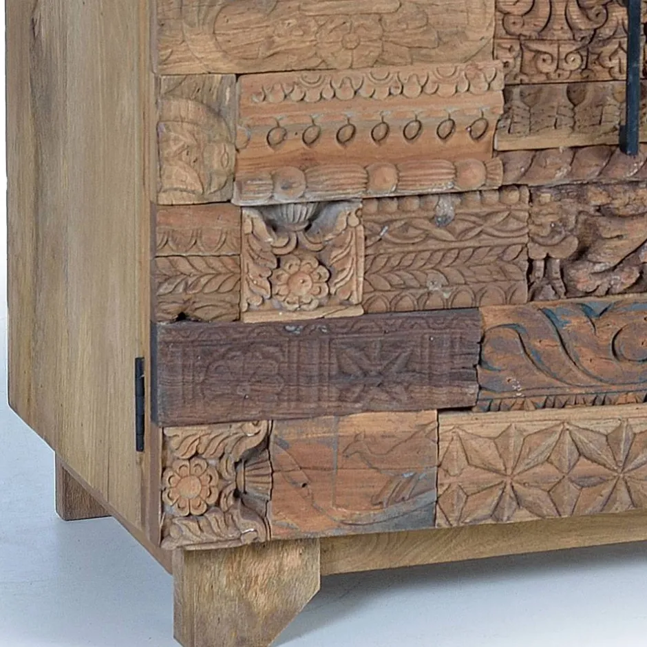 Wohnen Design Türen-Kommode aus Mangoholz rustikal - Lacid