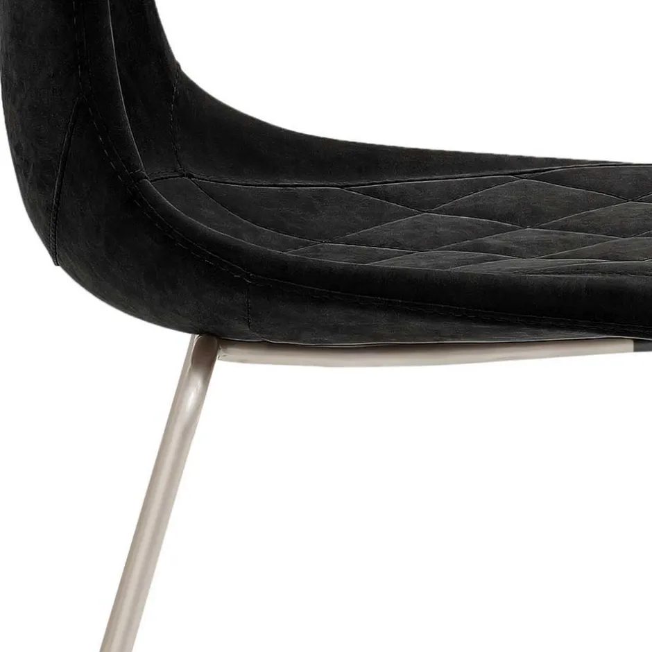 Design Tresenstuhl in Schwarz & Edelstahl - Polaris^Wohnen Discount