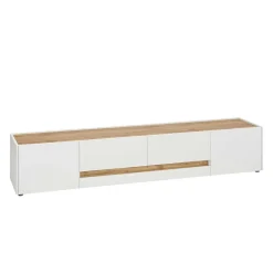 Design TV Board in Weiß & Wildeiche Optik - Nonessia^Wohnen Online