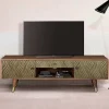 Wohnen Design TV Kommode aus Mangoholz und Metall - Filurina