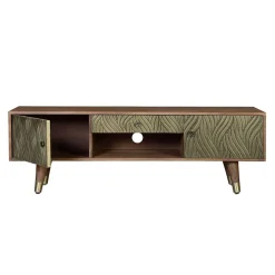 Wohnen Design TV Kommode aus Mangoholz und Metall - Filurina