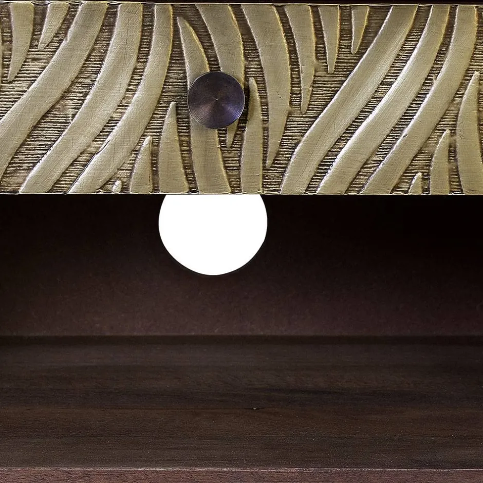 Wohnen Design TV Kommode aus Mangoholz und Metall - Filurina