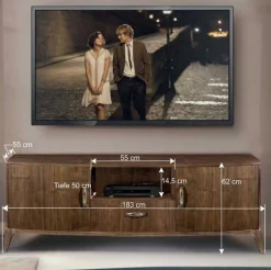 Design TV Kommode in Nussbaum - Bosanka^Wohnen Best