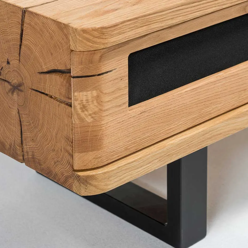 Design TV Lowboard aus Eiche gebürstet & geölt - Ventida^Wohnen New