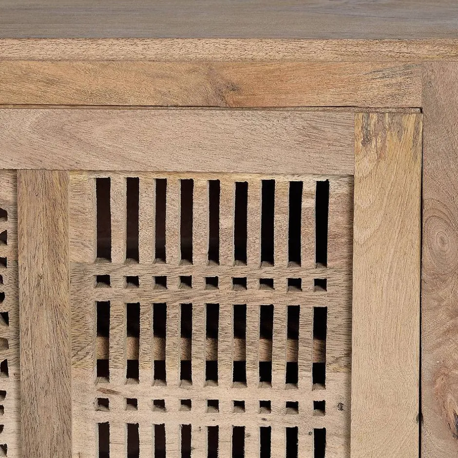 Design TV Lowboard aus Mangobaum Massivholz - Valuta^Wohnen Clearance