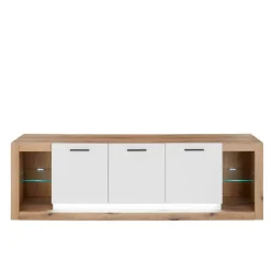 Design TV-Lowboard mit vier offenen Fächern - Adejano^Wohnen Discount