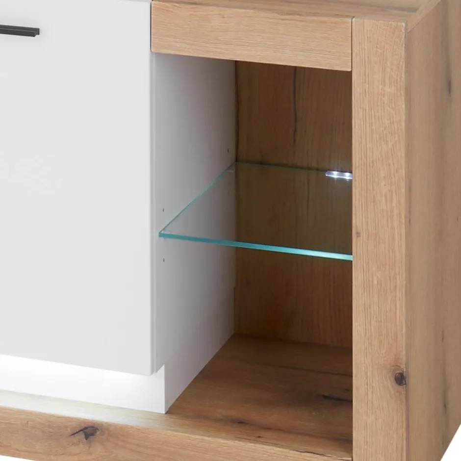 Design TV-Lowboard mit vier offenen Fächern - Adejano^Wohnen Discount