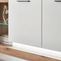 Design TV-Lowboard mit vier offenen Fächern - Adejano^Wohnen Discount