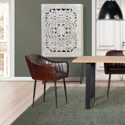 Design Vintageschrank in White Wash Mangoholz - Fudorus^Wohnen Outlet