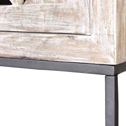 Design Vintageschrank in White Wash Mangoholz - Fudorus^Wohnen Outlet