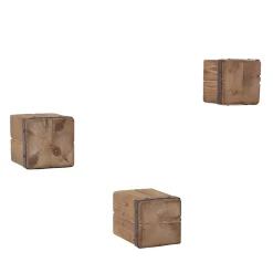 Design Wandablagen Set aus Tanne Natur - Indyron (dreiteilig)^Wohnen Best