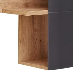 Wohnen Design Wandboard Regal in Eichefarben & Grau - Vecenda