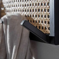 Design Wandgarderobe mit Wiener Geflecht & Holz - Leiria^Wohnen Sale
