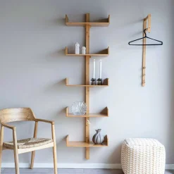 Design Wandregal aus Bambus in Natur - Rasfera^Wohnen New