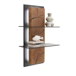 Design Wandregal mit Beleuchtung - Drinidad^Wohnen Discount