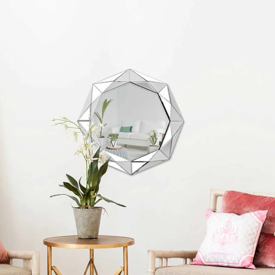 Design Wandspiegel in polygoner Form - Pilot^Wohnen Outlet