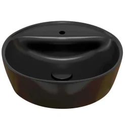 Design Waschtisch Set mit schwarzem Becken - Crystoga (zweiteilig)^Wohnen New