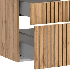 Design Waschtisch Set mit schwarzem Becken - Crystoga (zweiteilig)^Wohnen New