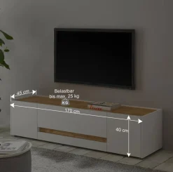 Design Wohnwand 270 cm breit - Nonessia (vierteilig)^Wohnen Hot