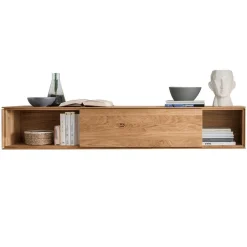 Wohnen Design Wohnwand aus Massivholz - Sinta (dreiteilig)