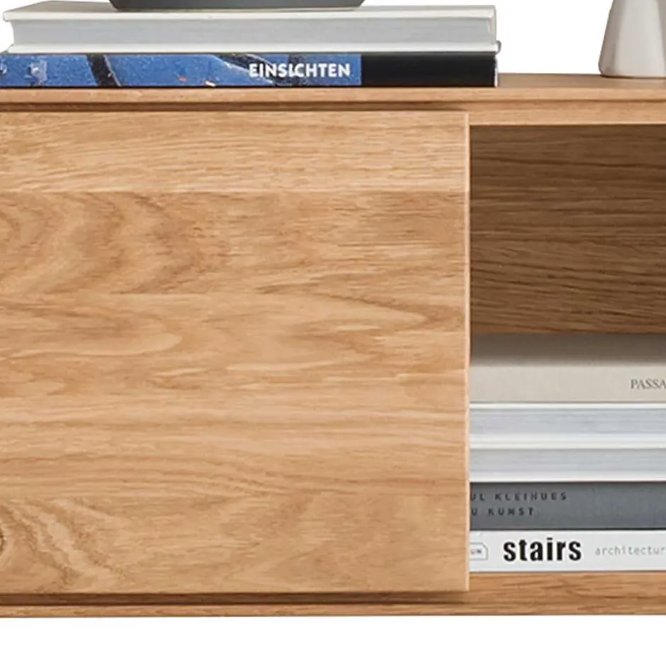 Wohnen Design Wohnwand aus Massivholz - Sinta (dreiteilig)