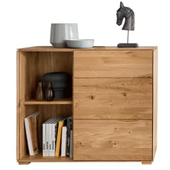 Wohnen Design Wohnwand aus Massivholz - Sinta (dreiteilig)