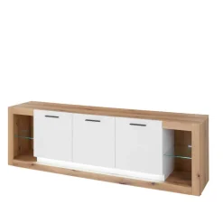 Design Wohnwand Set in Mattweiß - Adejano (dreiteilig)^Wohnen New