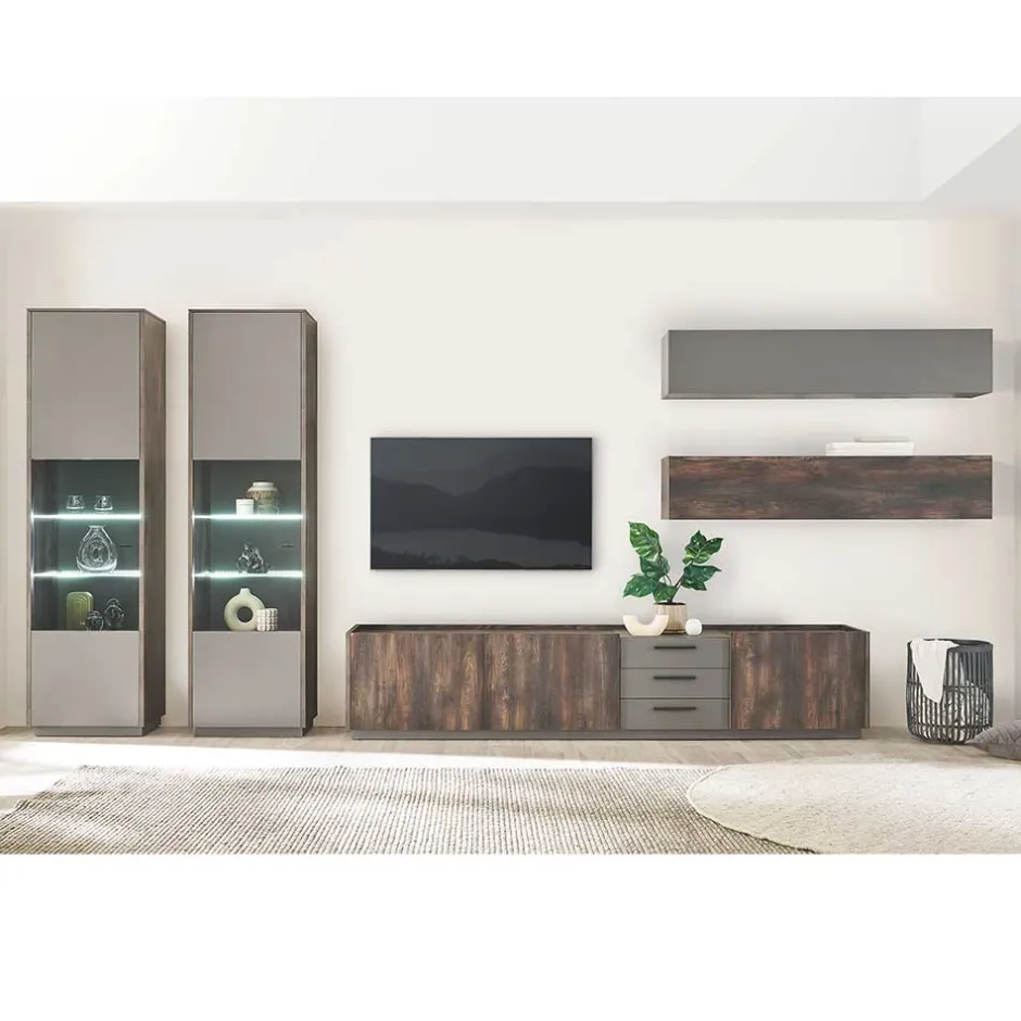 Wohnen Design Wohnwandmöbel Set - Mundo (fünfteilig)