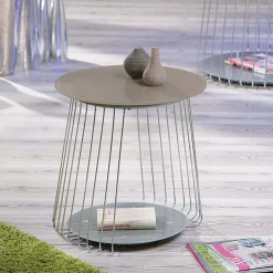 Wohnen Design Wohnzimmertisch in Taupe - Denna