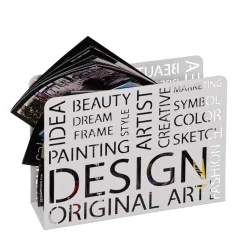 Design Zeitungsständer Agneta in Weiß^Wohnen Clearance